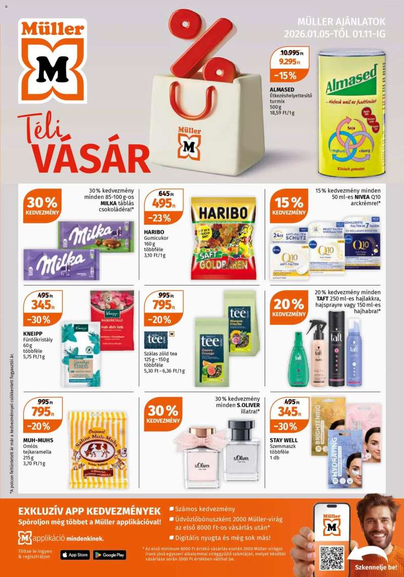 Müller Akciós újság Müller 1 oldal