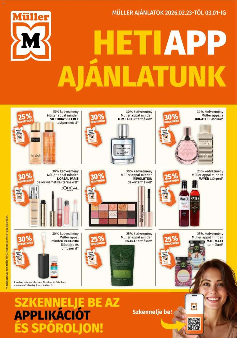 Müller Akciós újság Müller 1 oldal