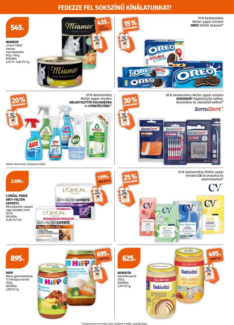 Müller Akciós újság Müller 3 oldal