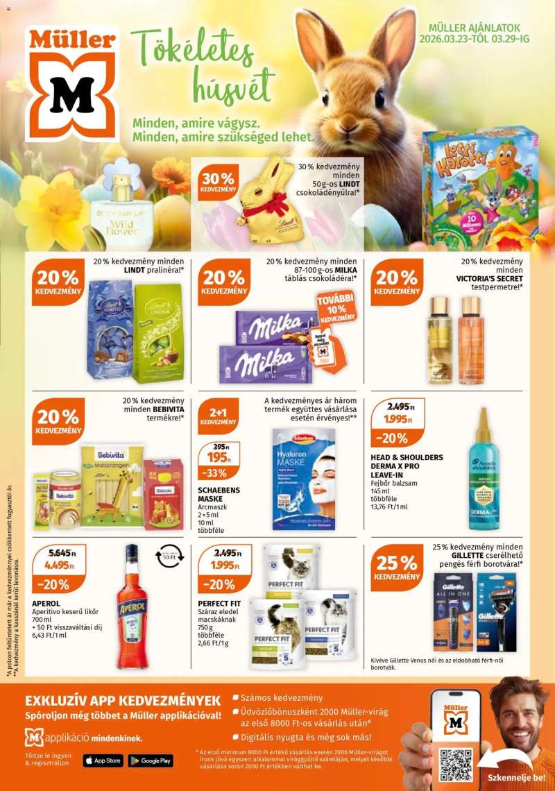 Müller Müller akciós újság 1 oldal