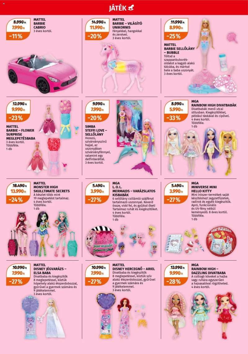 Müller Müller Játékprospektus 3 oldal