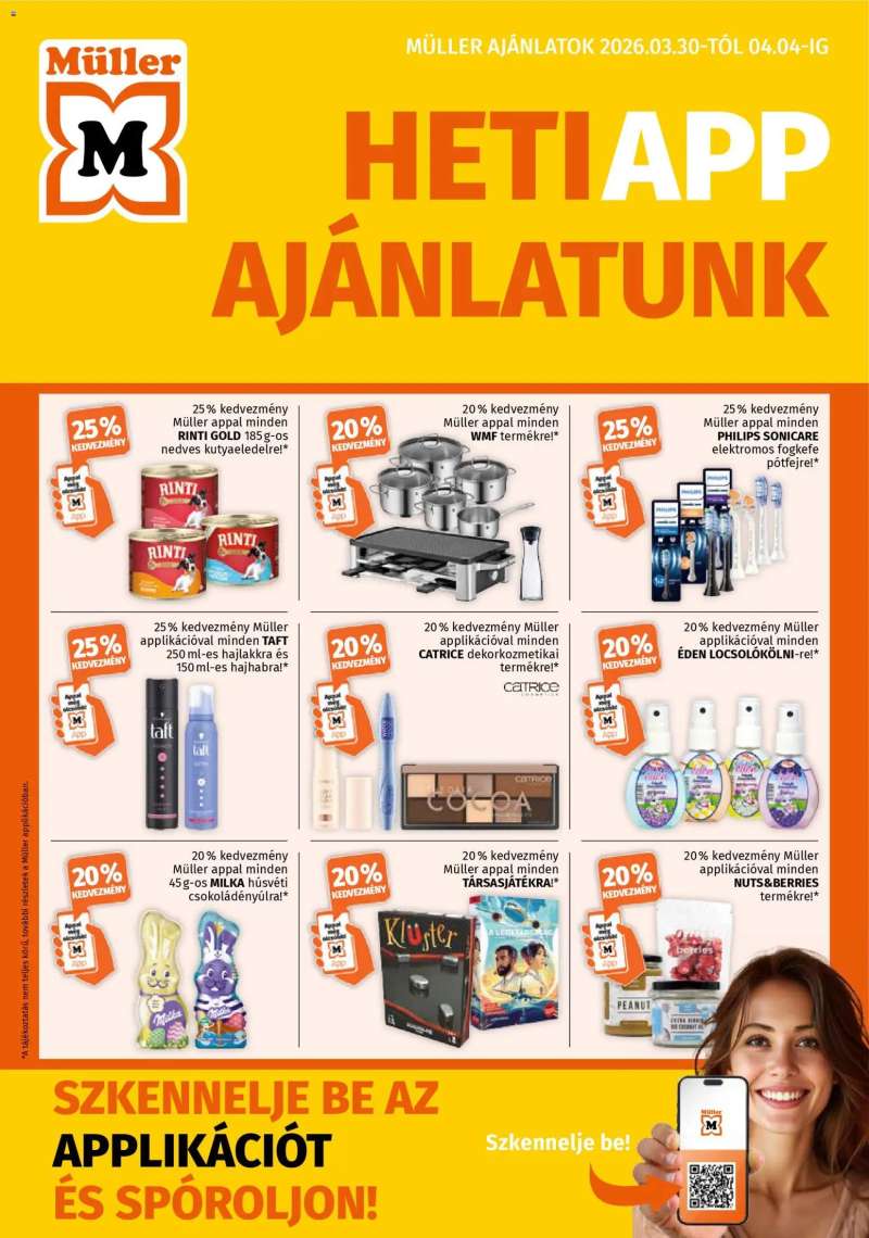 Müller Müller akciós újság 1 oldal