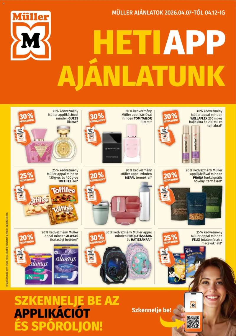 Müller Müller akciós újság 1 oldal