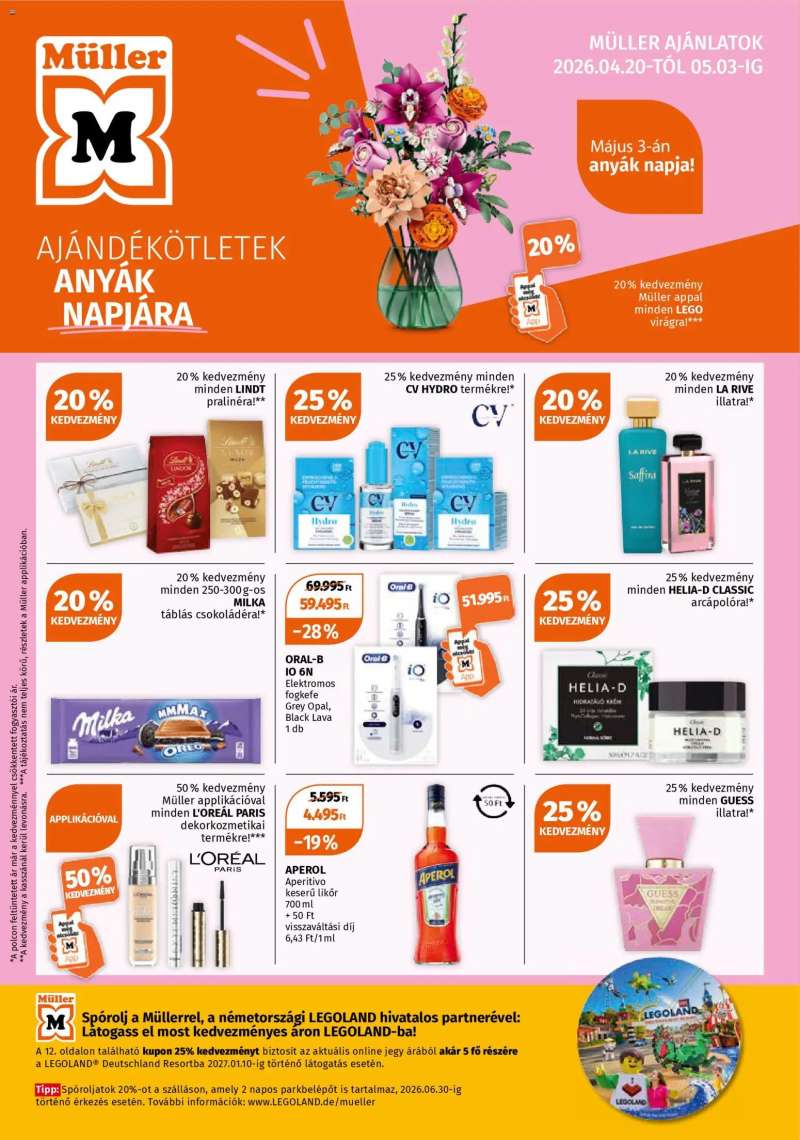 Müller Müller akciós újság 1 oldal