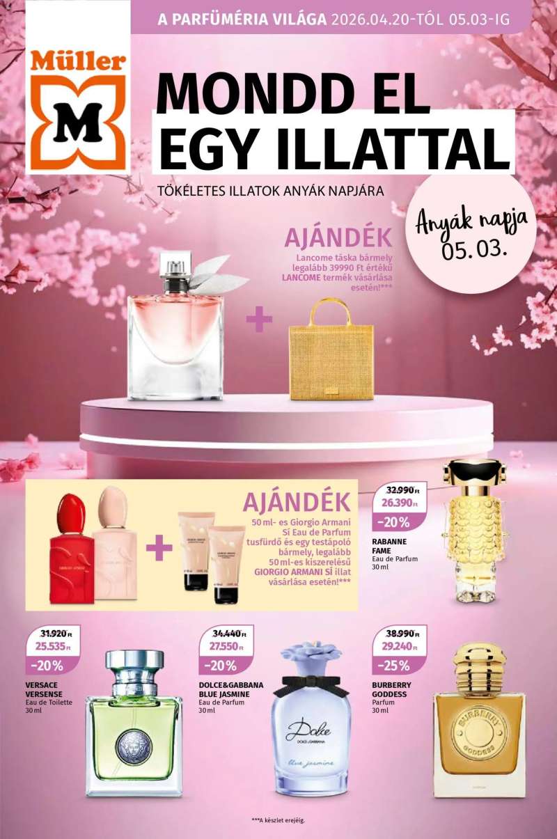Müller Müller Parfüméria világa 1 oldal