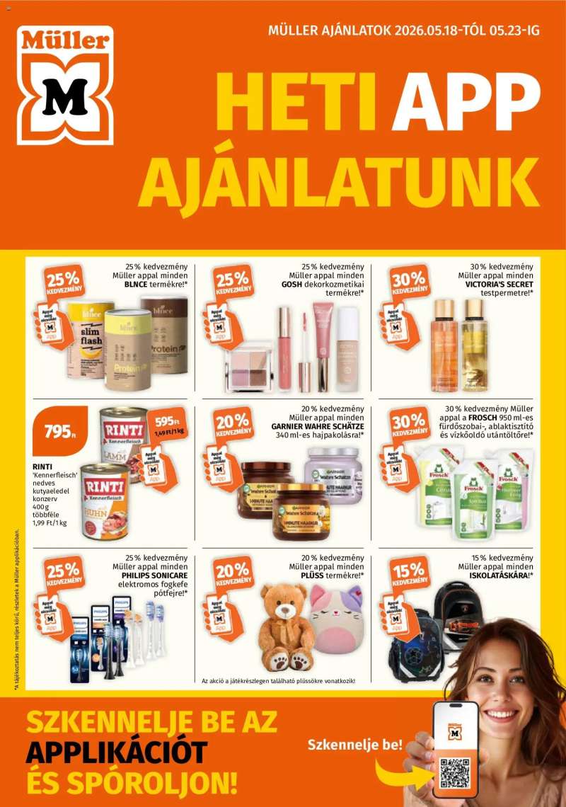 Müller Müller akciós újság 1 oldal