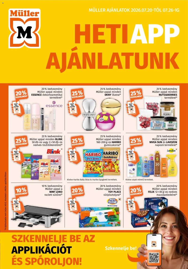Müller Müller akciós újság 1 oldal