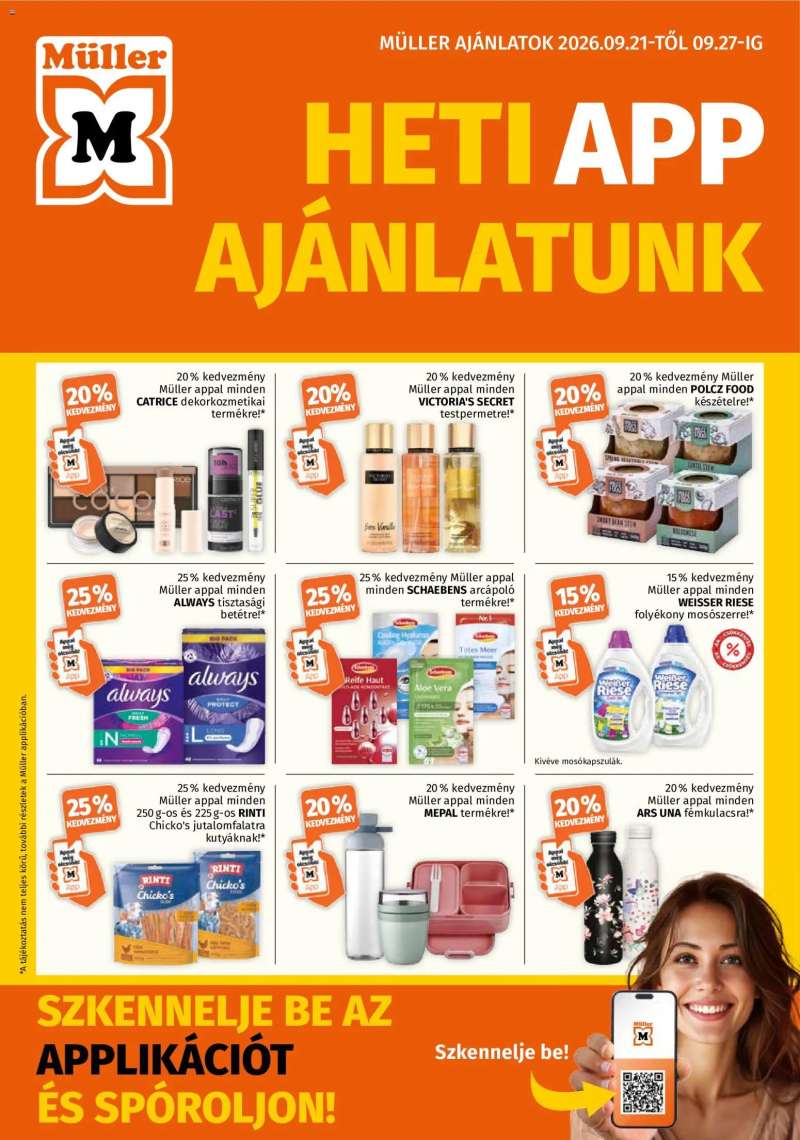 Müller Müller akciós újság 1 oldal