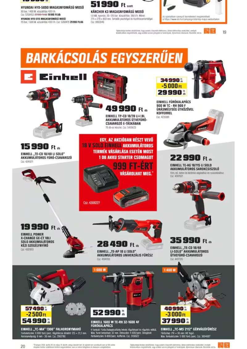 OBI Akciós Újság 18 oldal