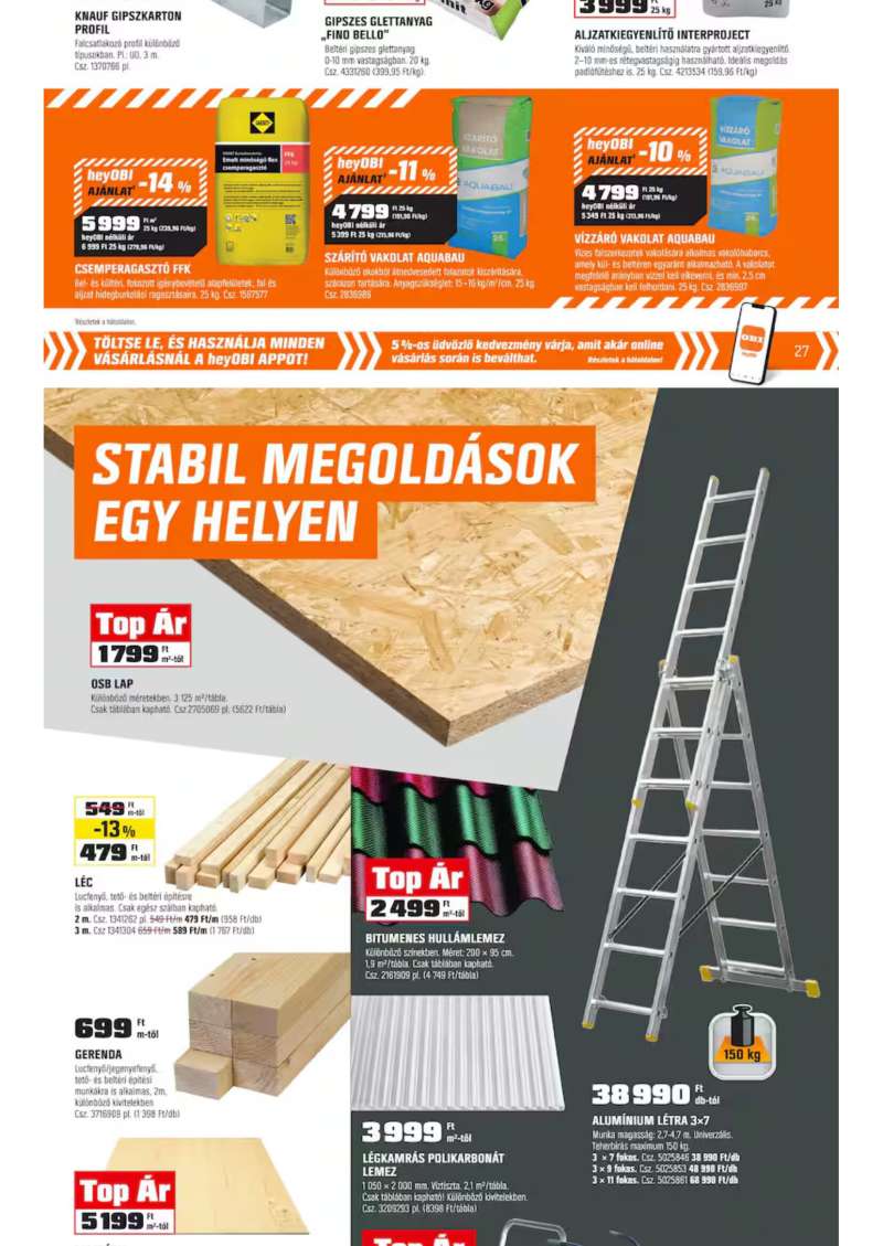 OBI Akciós Újság 25 oldal