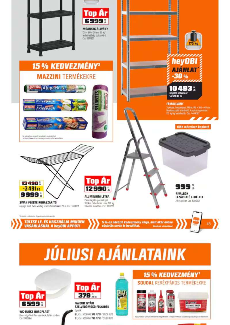 OBI Akciós Újság 39 oldal