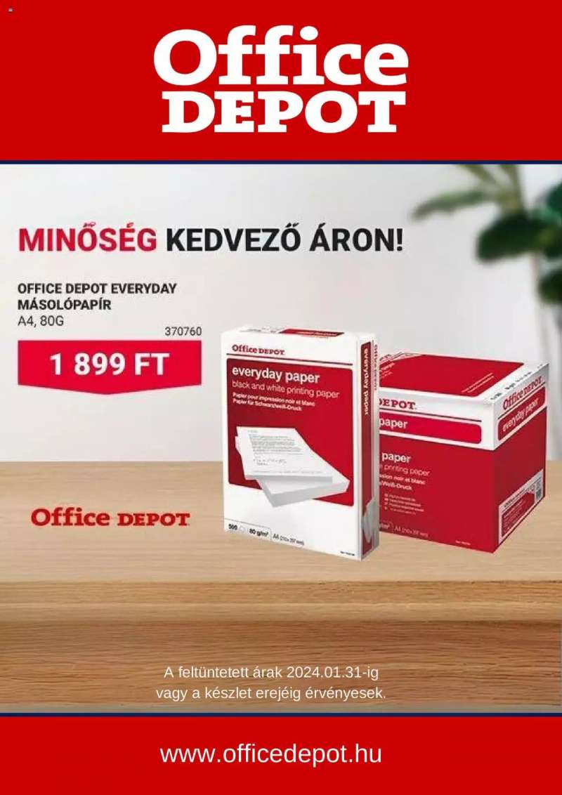 Office Depot Akciós Újság Office Depot 1 oldal