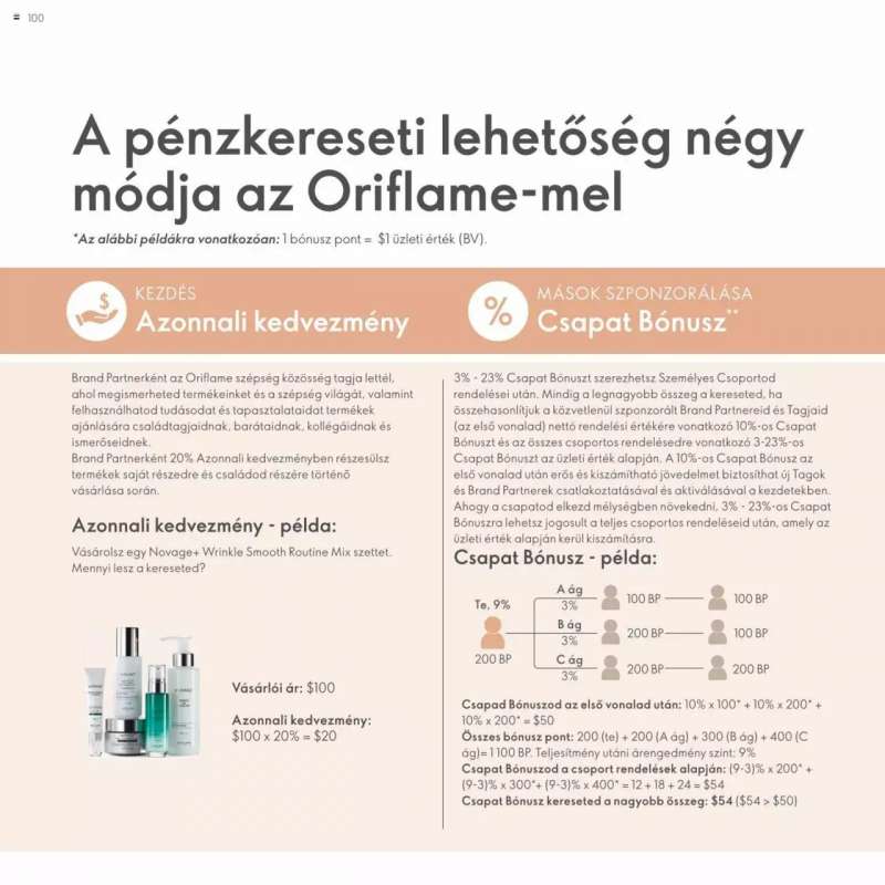 Oriflame Katalógus Oriflame Brand Partner Üzleti Terv 100 oldal