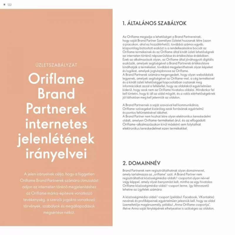 Oriflame Katalógus Oriflame Brand Partner Üzleti Terv 122 oldal