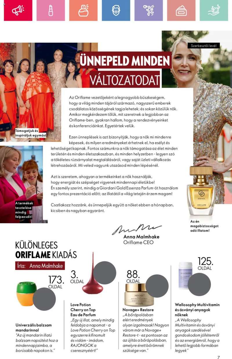 Oriflame Oriflame katalógus 2025/03 7 oldal