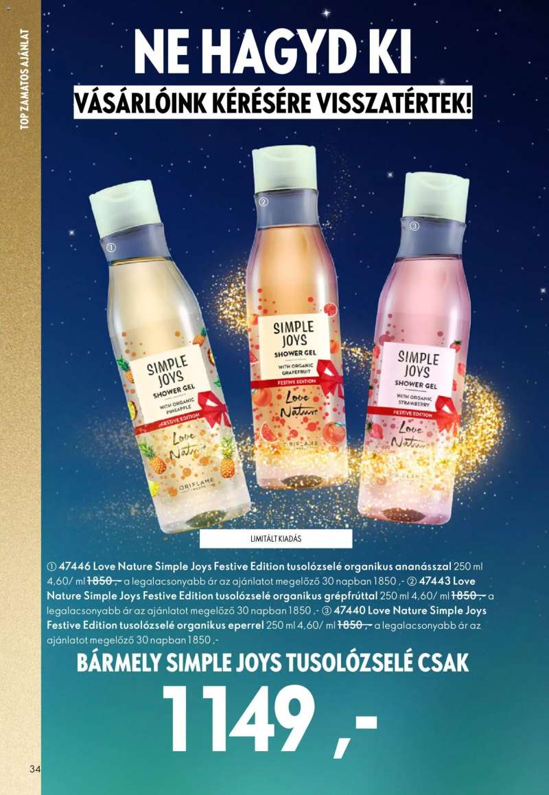 Oriflame Black Friday 34 oldal