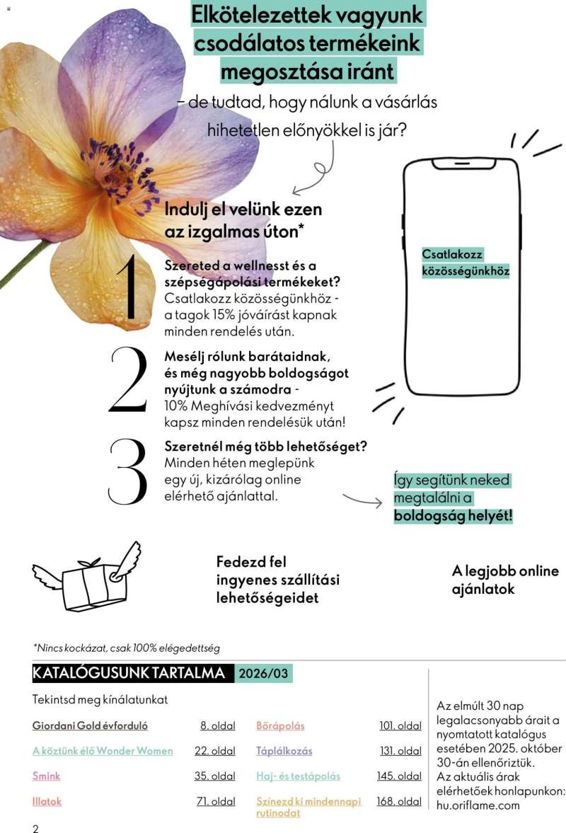Oriflame Oriflame katalógus 2026/03 2 oldal