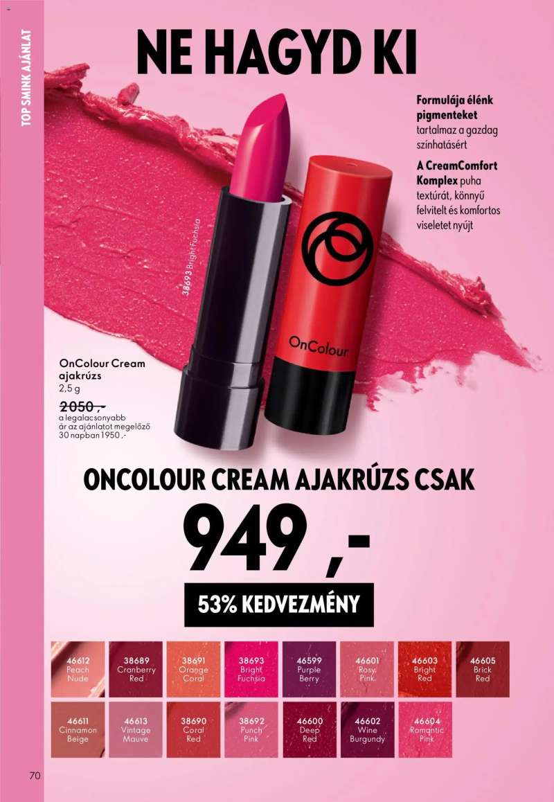 Oriflame Oriflame katalógus 2026/03 70 oldal