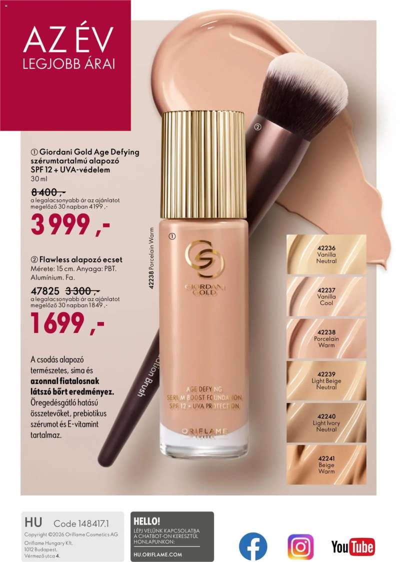Oriflame Oriflame katalógus 2026/04 164 oldal