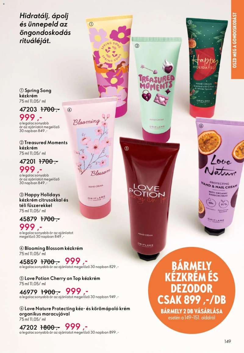 Oriflame Oriflame katalógus 2026/07 149 oldal