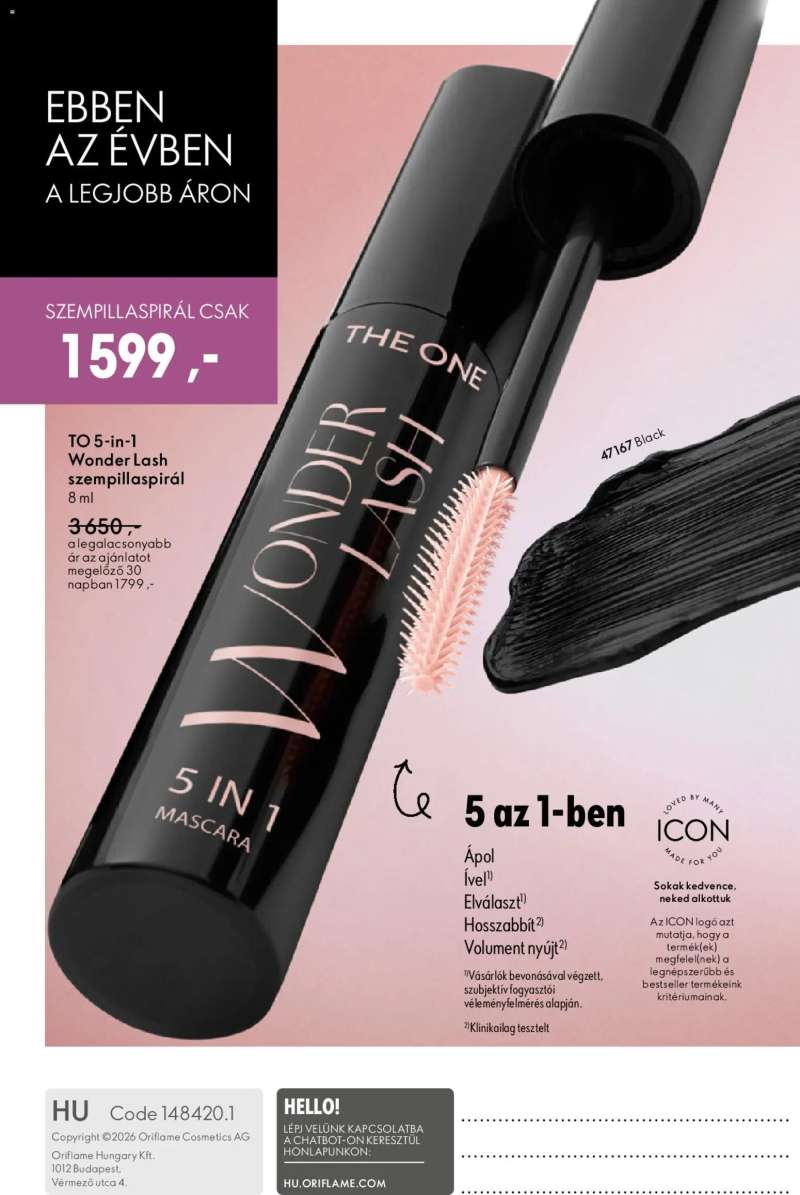 Oriflame Oriflame katalógus 2026/07 164 oldal