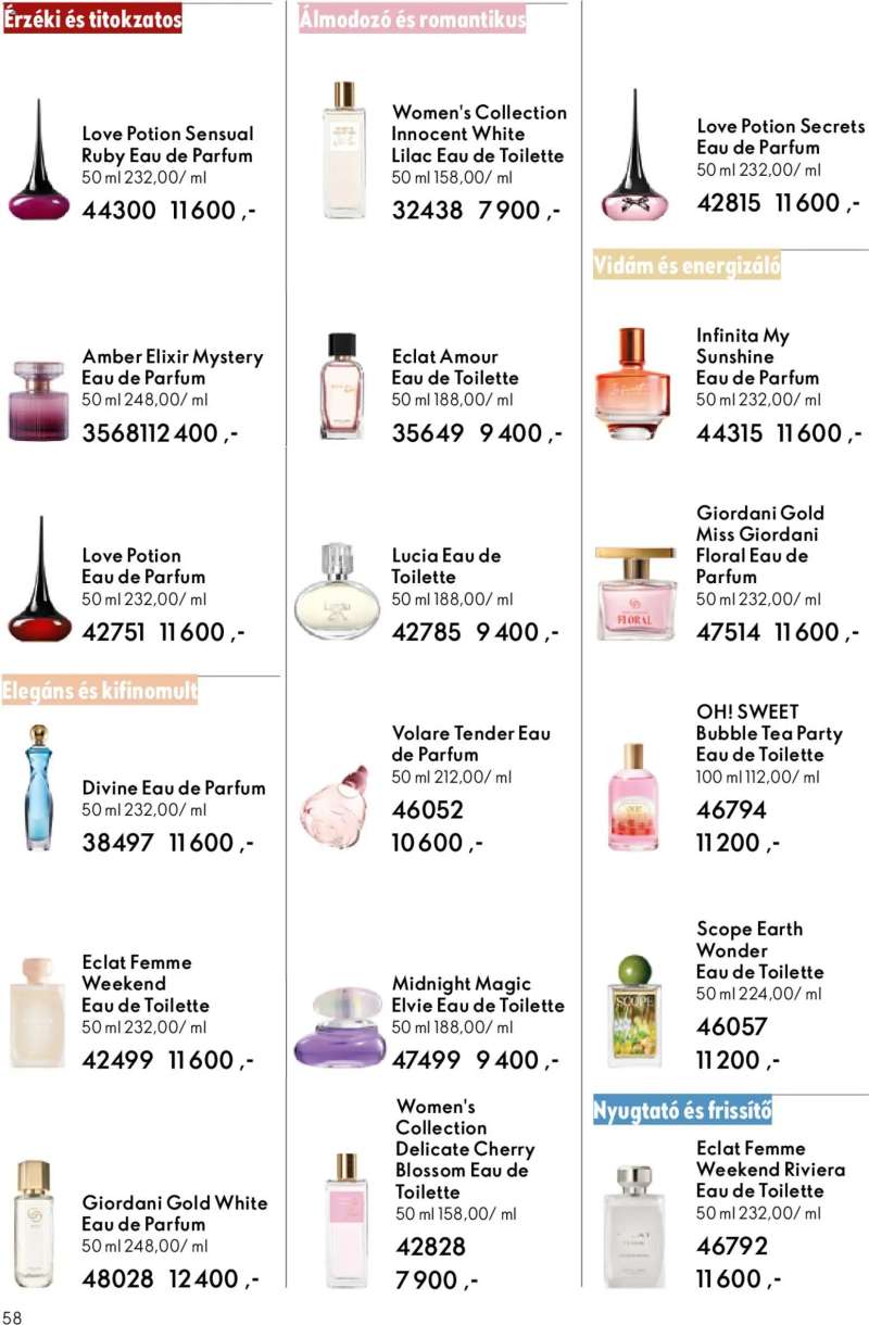 Oriflame Oriflame katalógus 2026/07 58 oldal