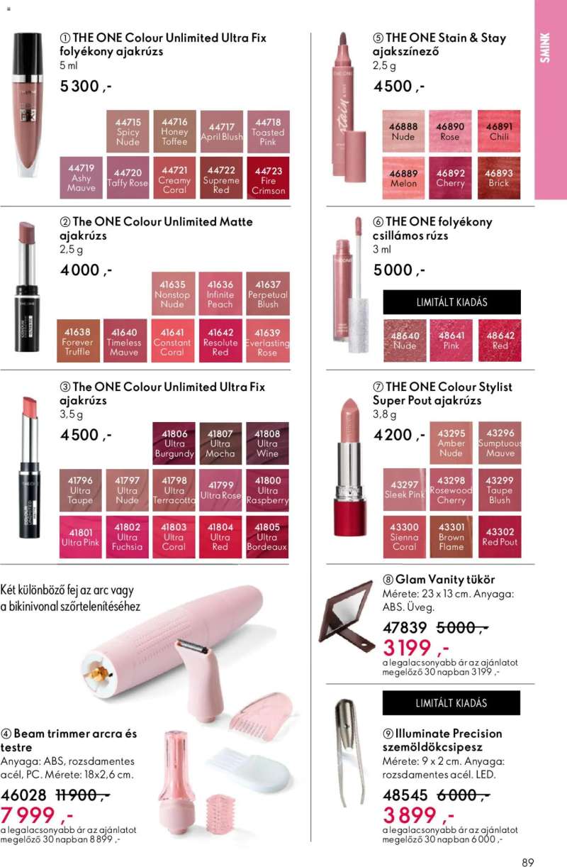 Oriflame Oriflame katalógus 2026/07 89 oldal