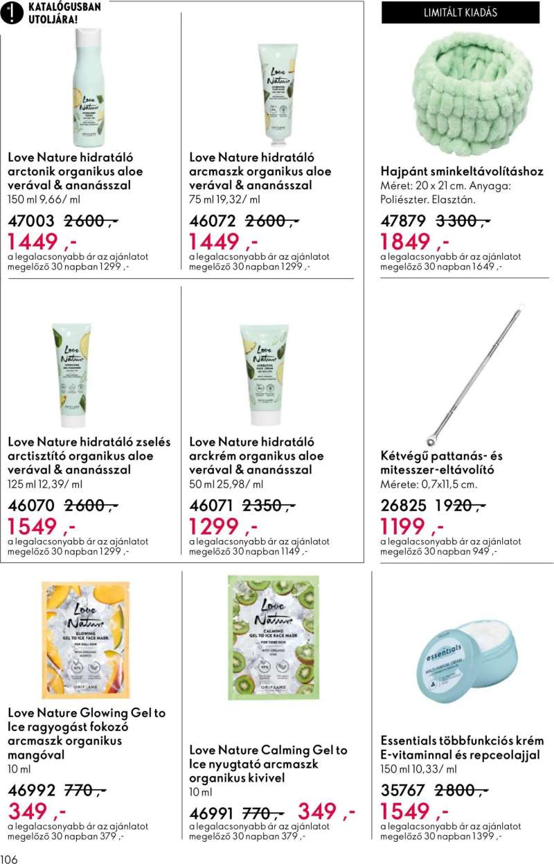 Oriflame Oriflame katalógus 2026/08 106 oldal