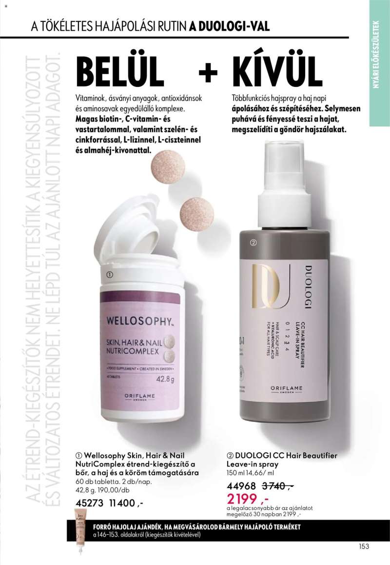 Oriflame Oriflame katalógus 2026/08 153 oldal