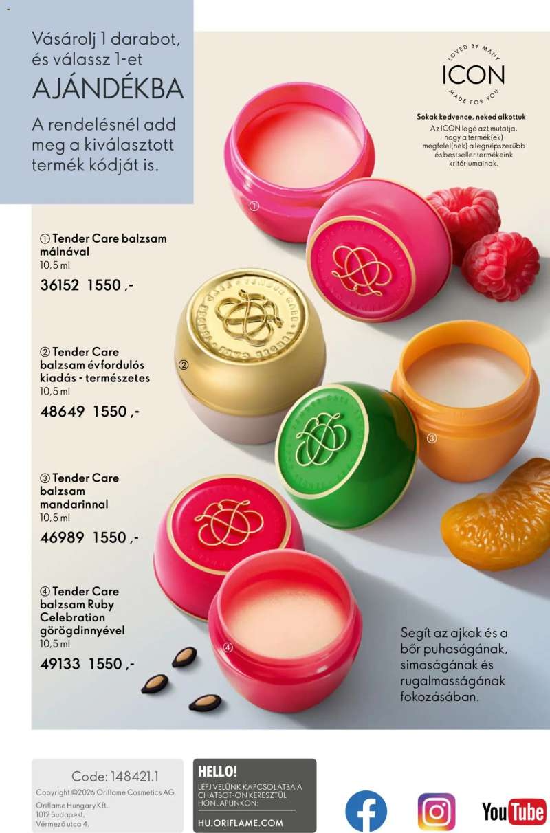 Oriflame Oriflame katalógus 2026/08 164 oldal