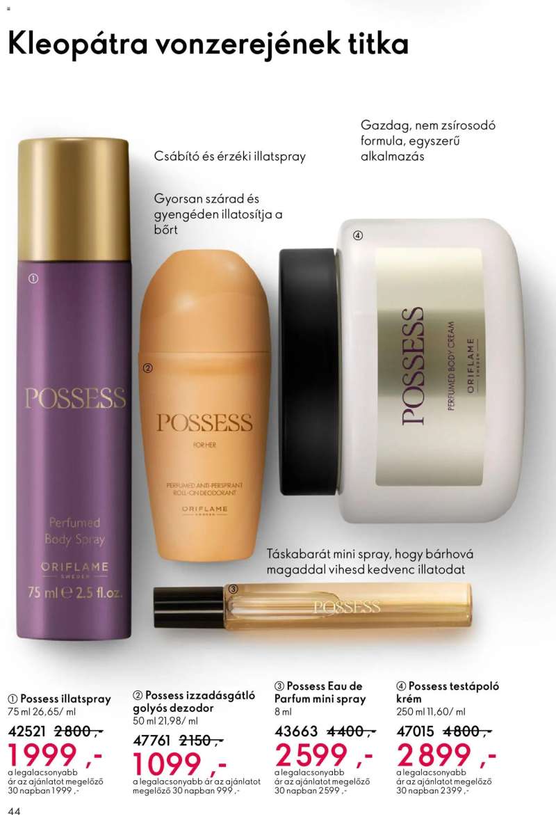 Oriflame Oriflame katalógus 2026/08 44 oldal