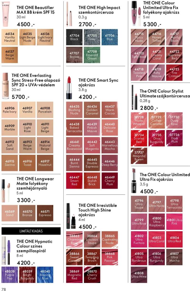 Oriflame Oriflame katalógus 2026/08 78 oldal