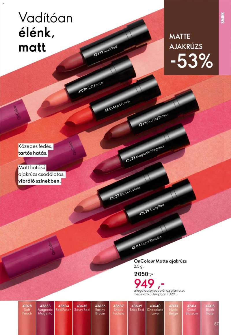 Oriflame Oriflame katalógus 2026/08 87 oldal