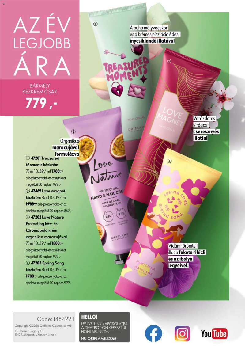 Oriflame Oriflame katalógus 2026/09 148 oldal