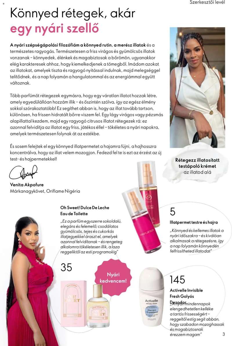 Oriflame Oriflame katalógus 2026/09 3 oldal