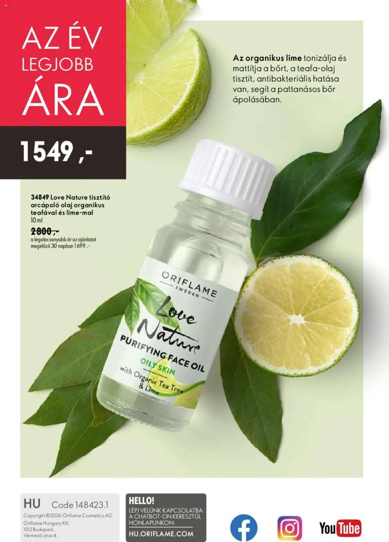 Oriflame Oriflame katalógus 2026/10 148 oldal