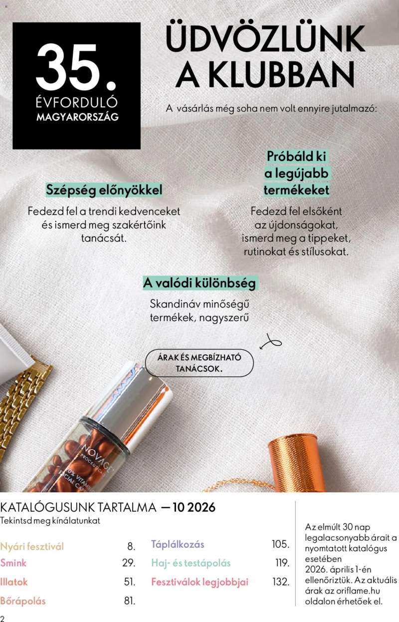 Oriflame Oriflame katalógus 2026/10 2 oldal