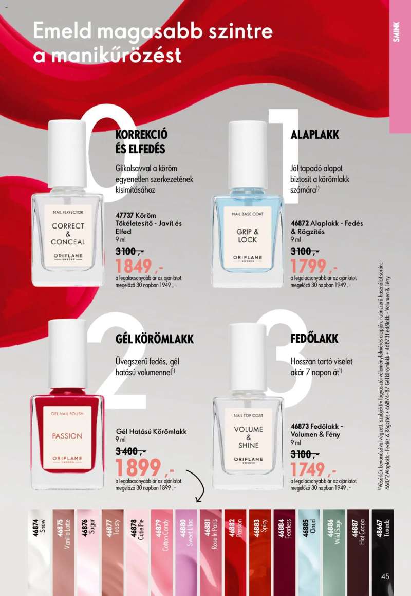 Oriflame Oriflame katalógus 2026/10 45 oldal