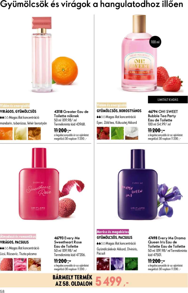 Oriflame Oriflame katalógus 2026/10 58 oldal
