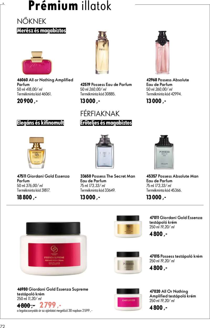 Oriflame Oriflame katalógus 2026/11 72 oldal