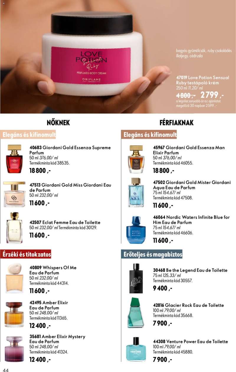 Oriflame Oriflame katalógus 2026/12 44 oldal