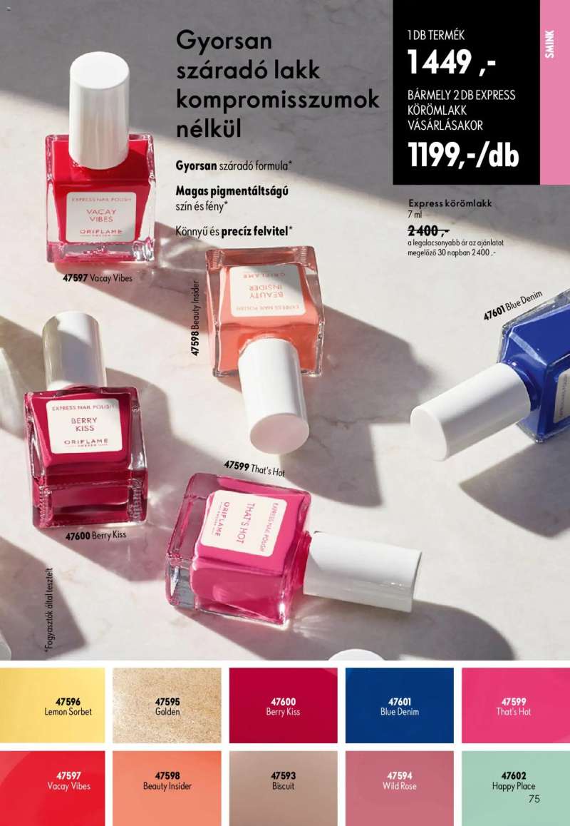 Oriflame Oriflame katalógus 2026/12 75 oldal