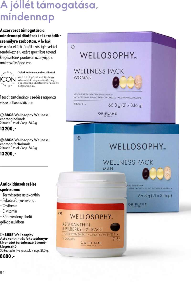 Oriflame Oriflame katalógus 2026/13 84 oldal