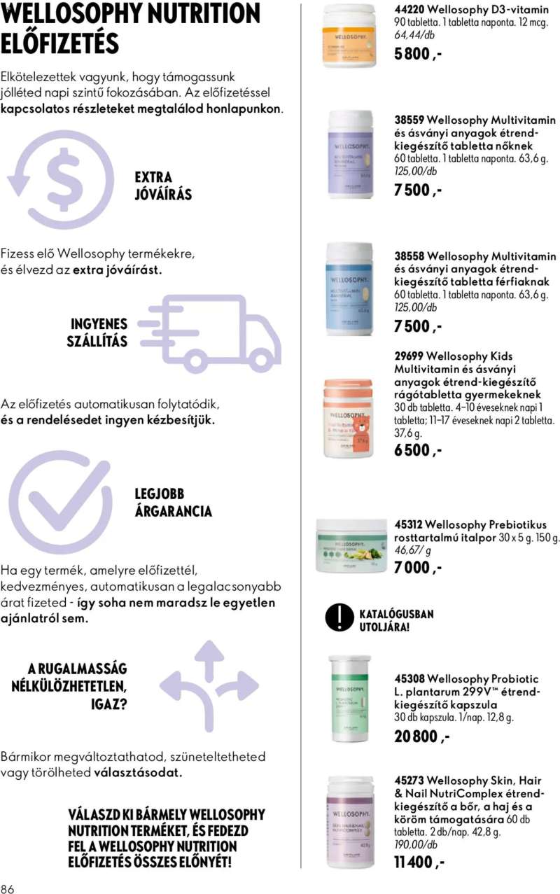 Oriflame Oriflame katalógus 2026/13 86 oldal
