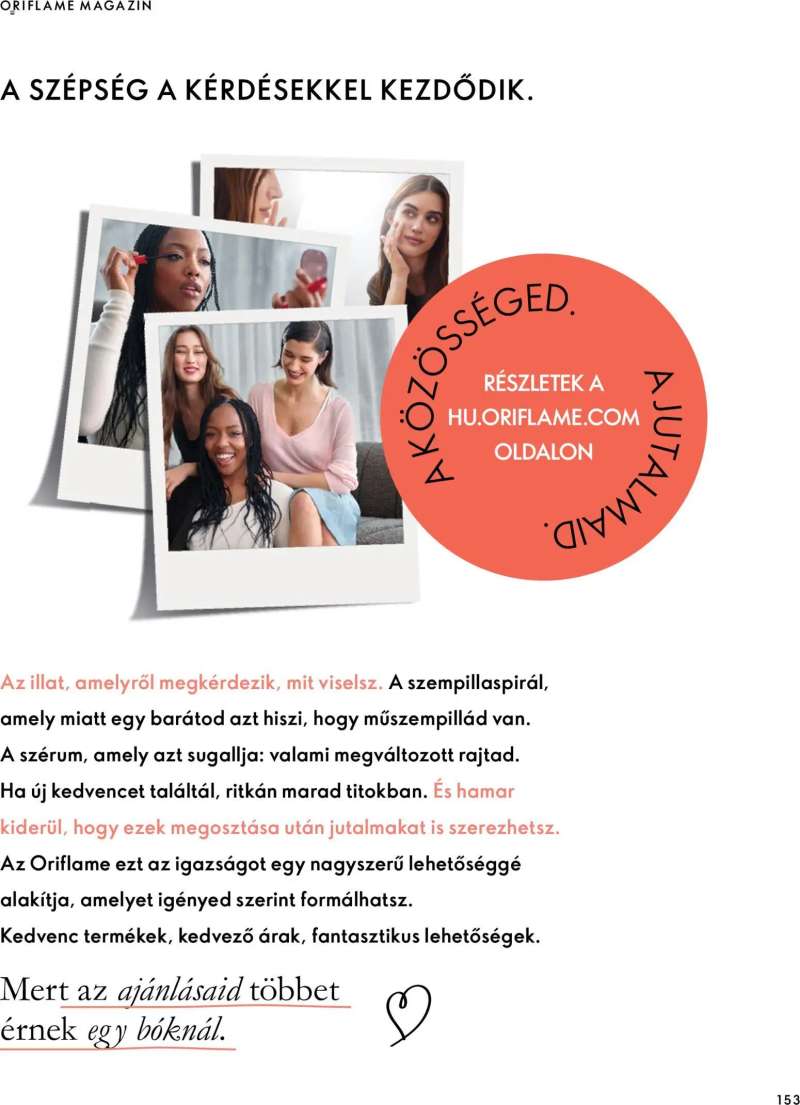 Oriflame Oriflame katalógus 2026/14 153 oldal