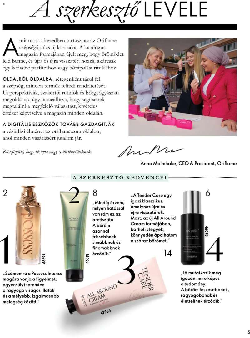 Oriflame Oriflame katalógus 2026/14 5 oldal