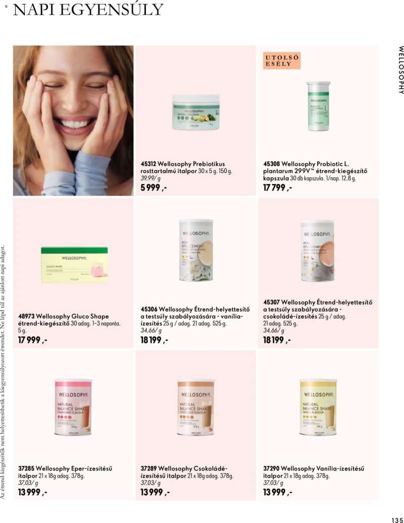 Oriflame Oriflame katalógus 2026/15 135 oldal