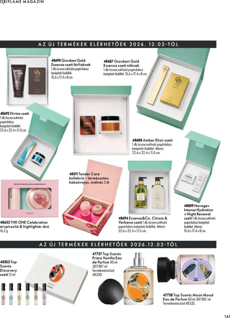 Oriflame Oriflame katalógus 2026/15 161 oldal