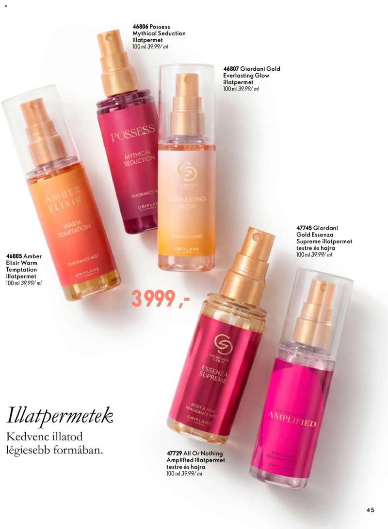 Oriflame Oriflame katalógus 2026/15 45 oldal