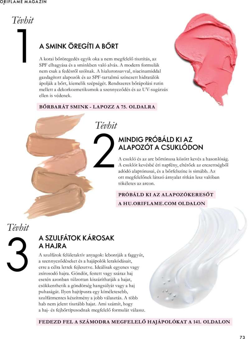 Oriflame Oriflame katalógus 2026/15 73 oldal